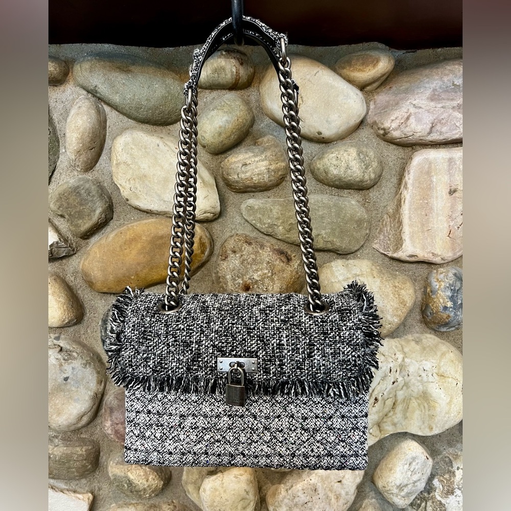 Kurt Geiger Tweed Brixton Handbag